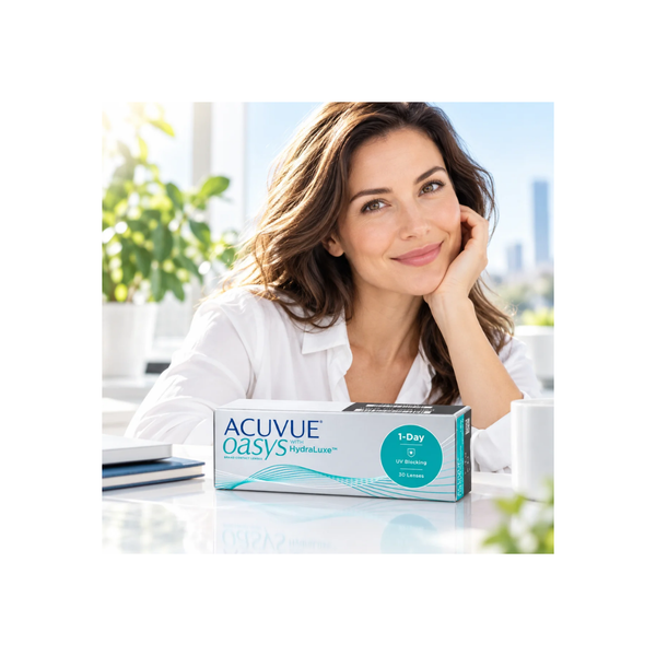 Acuvue Oasys 1-Day with Hydraluxe Clear Contact Lenses- Pack of 30