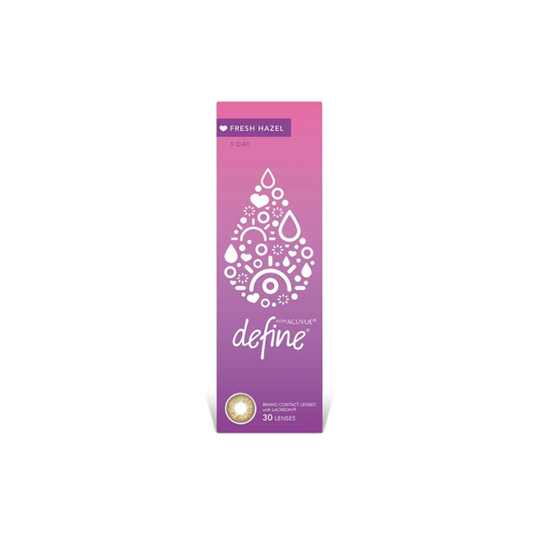 Acuvue 1-Day Define Fresh Color Contact Lenses - Hazel- Pack of 30