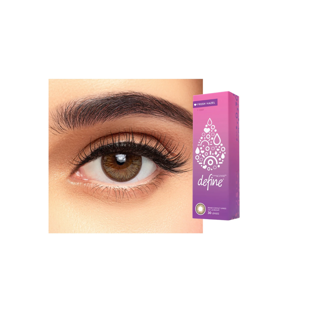 Acuvue 1-Day Define Fresh Color Contact Lenses - Hazel- Pack of 30