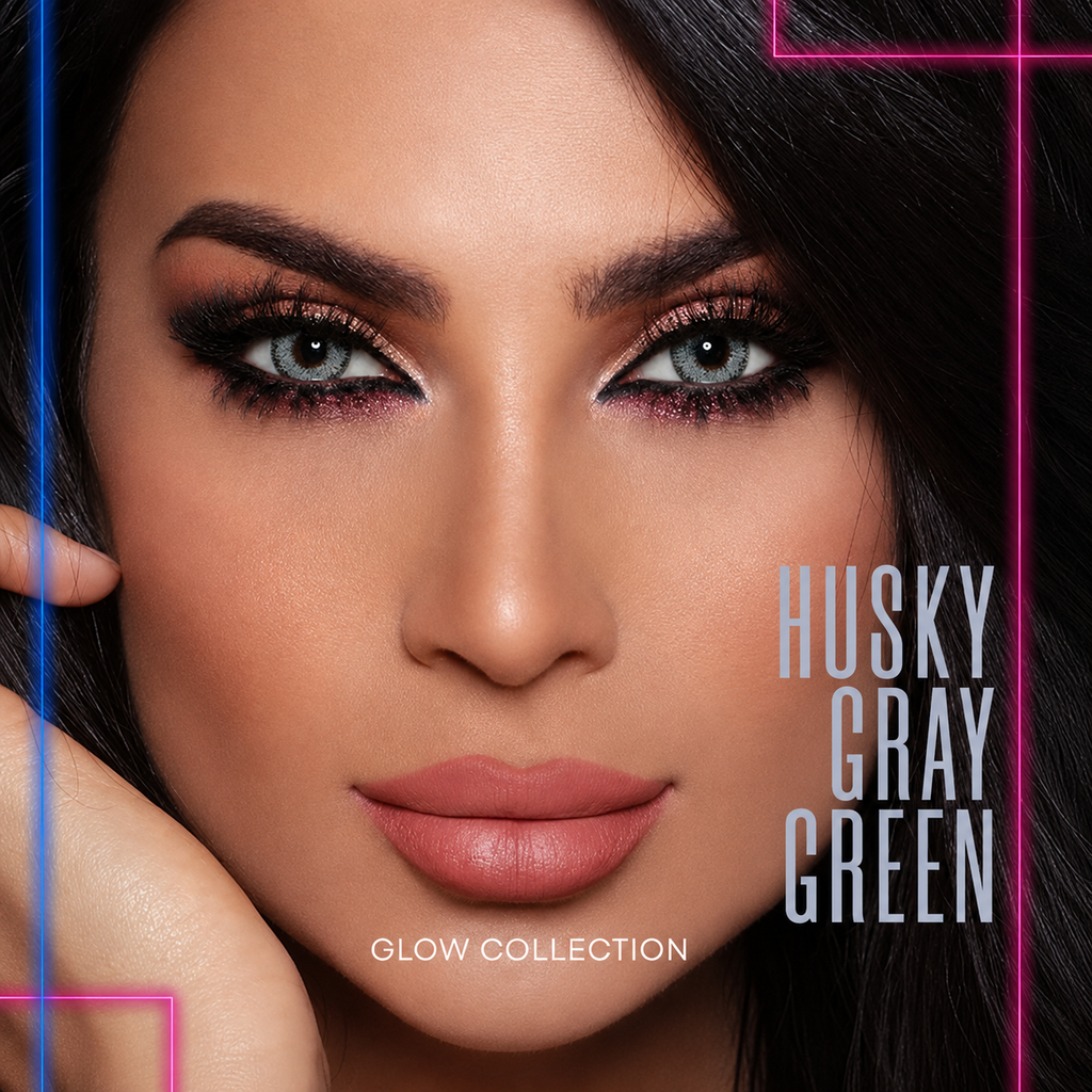 Bella Glow Collection - Husky Gray Green Contact Lenses by Bella