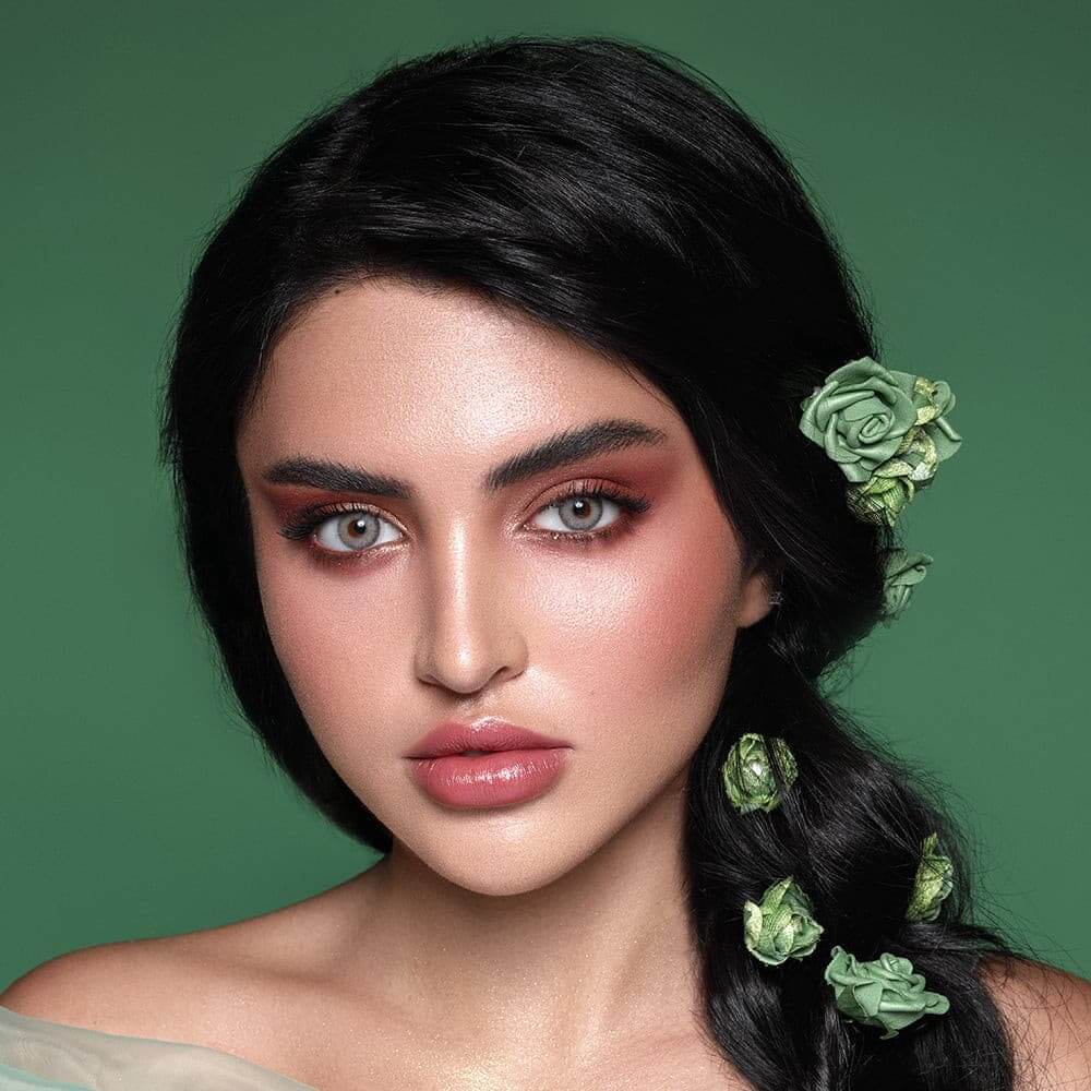 Bella Diamond Collection - Gray Olive Contact Lenses by Bella