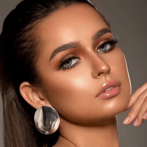 Bella Diamond Collection - Gray Shadow Contact Lenses by Bella