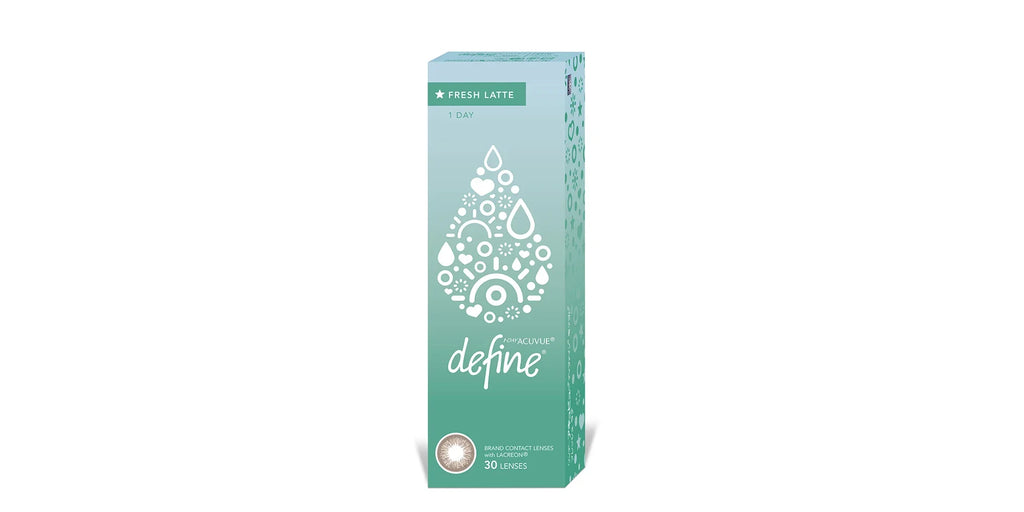 Acuvue 1-Day Define Fresh Color Contact Lenses - Latte- Pack of 30