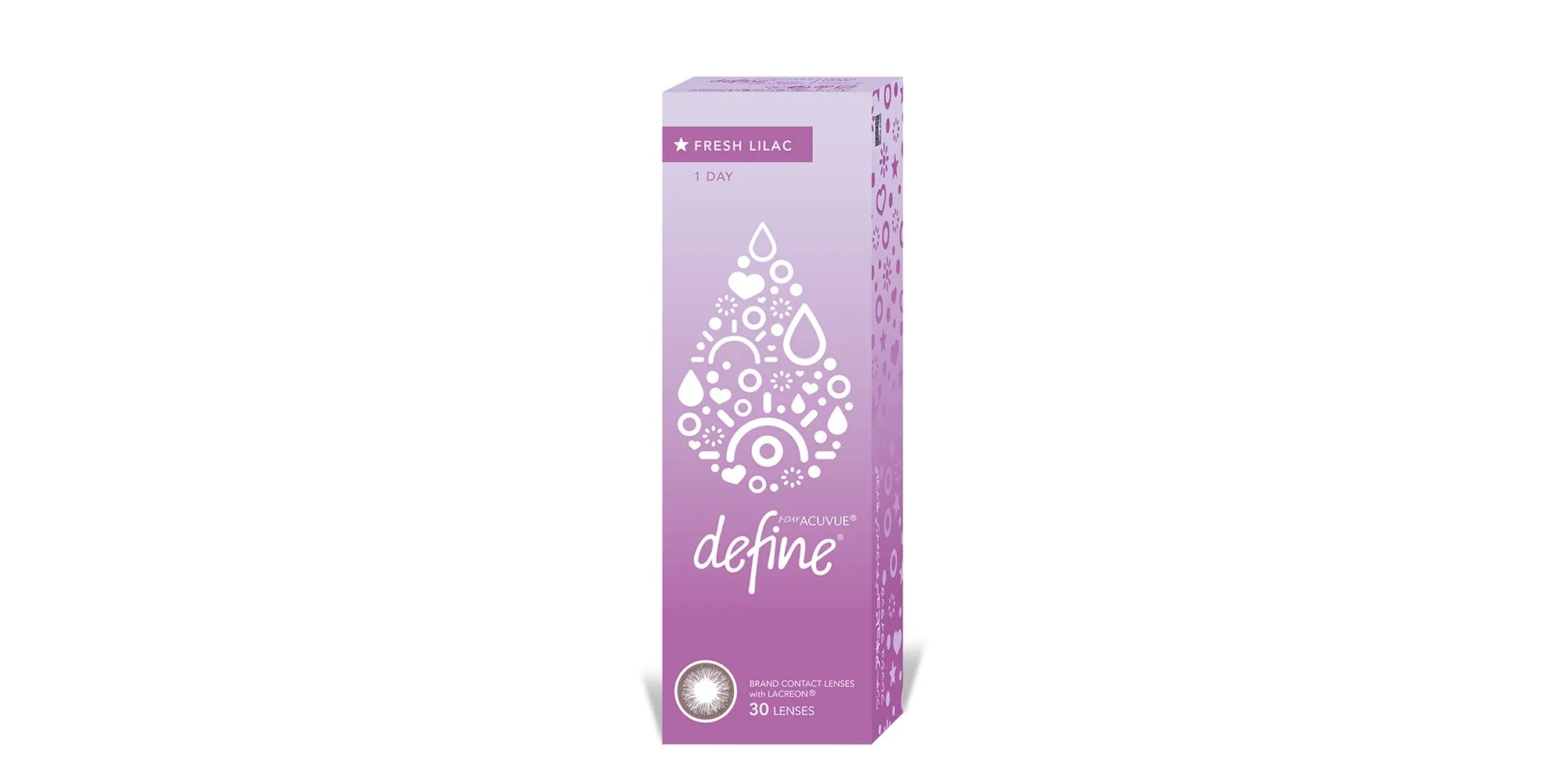 Acuvue 1-Day Define Fresh Color Contact Lenses - Lilac- Pack of 30
