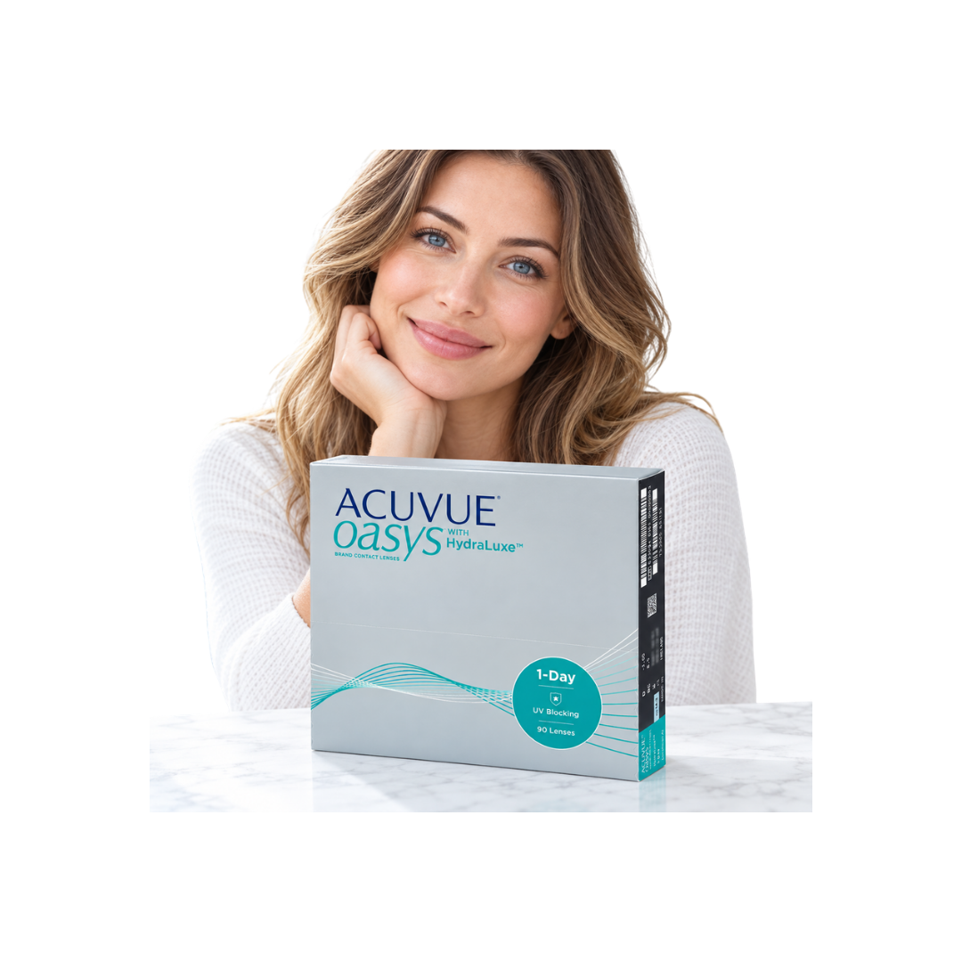 Oasys 1 Day with Hydraluxe Clear Contact Lenses | Pack of 90