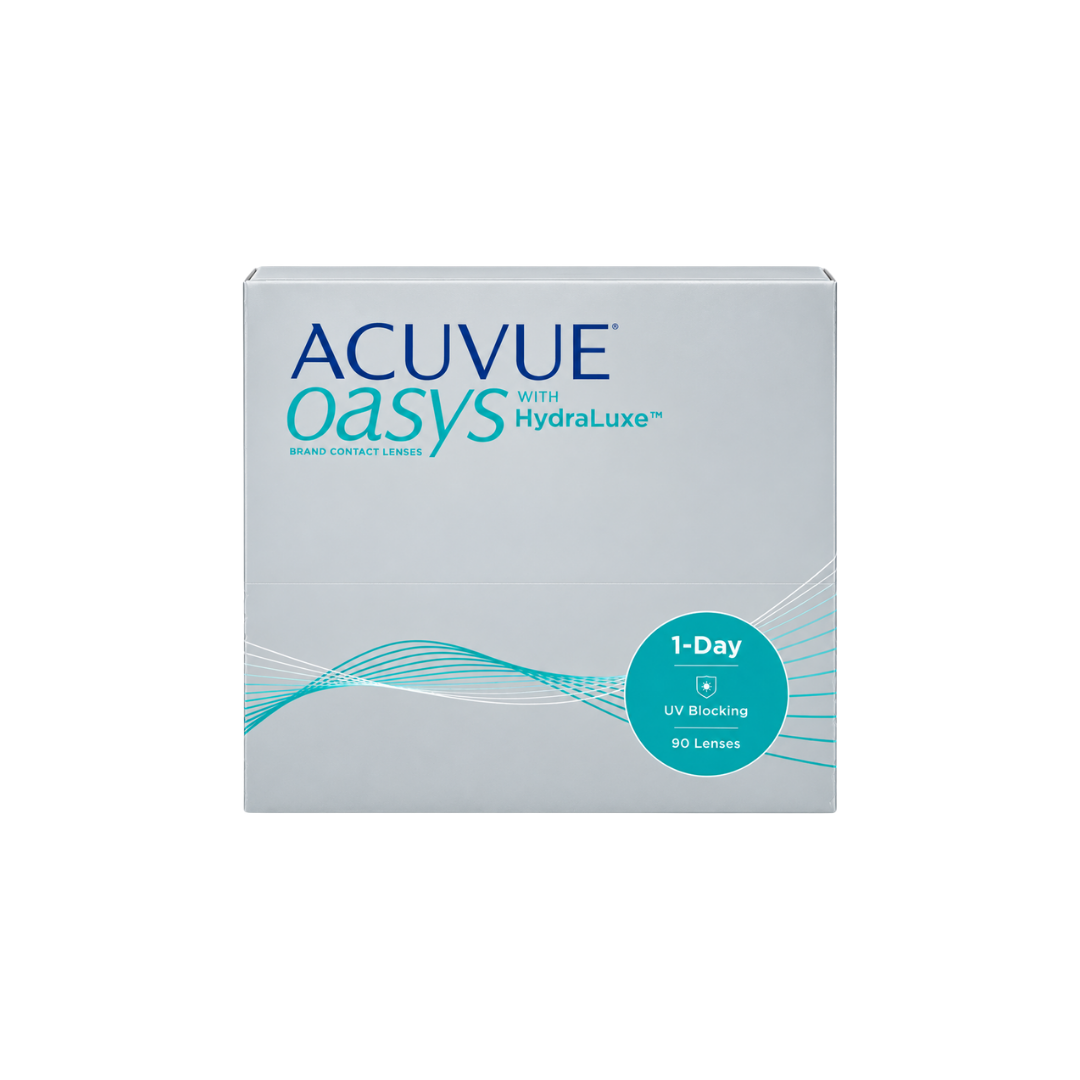 Oasys 1 Day with Hydraluxe Clear Contact Lenses | Pack of 90