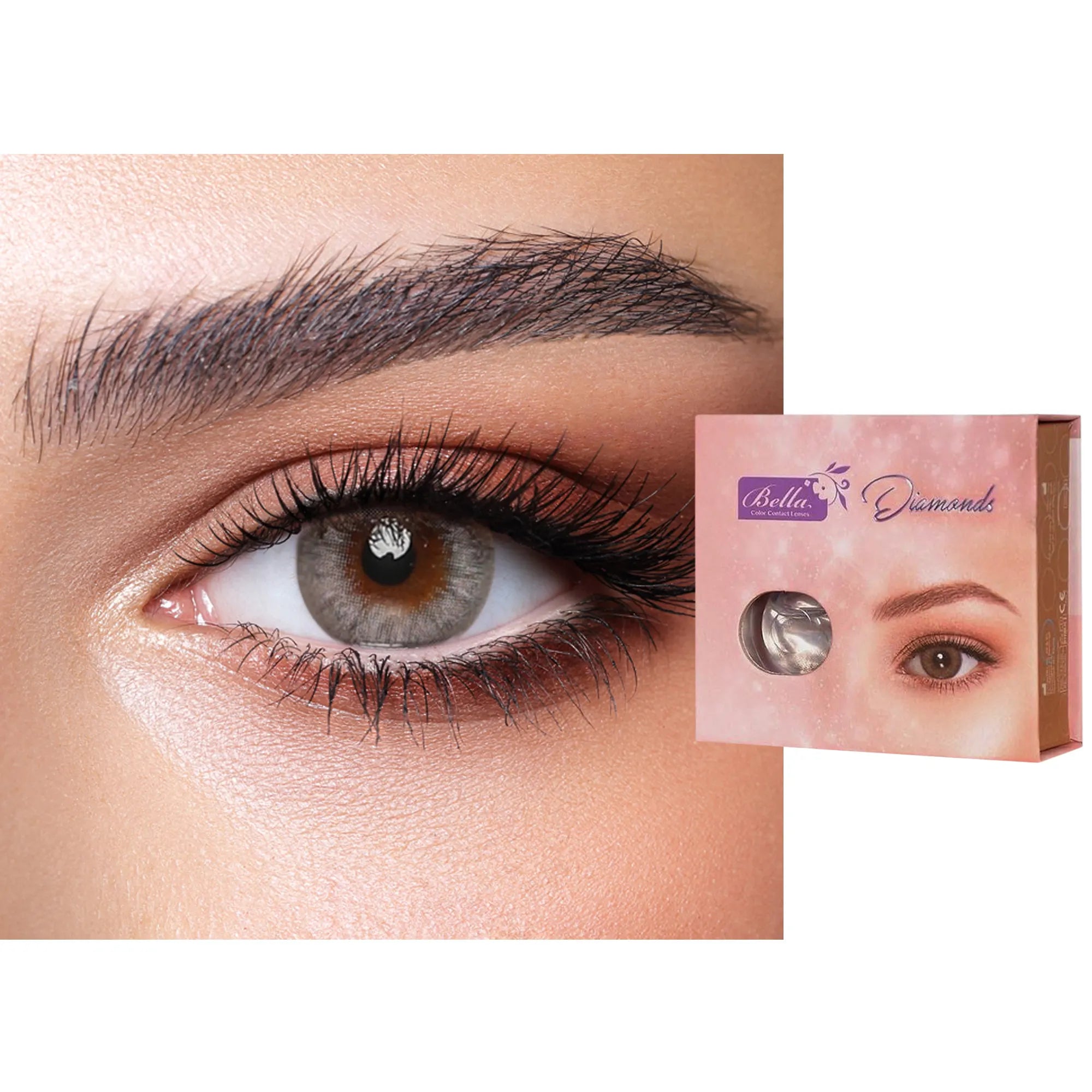 Bella New Diamond Collection - Silver Mist Contact Lenses by Bella