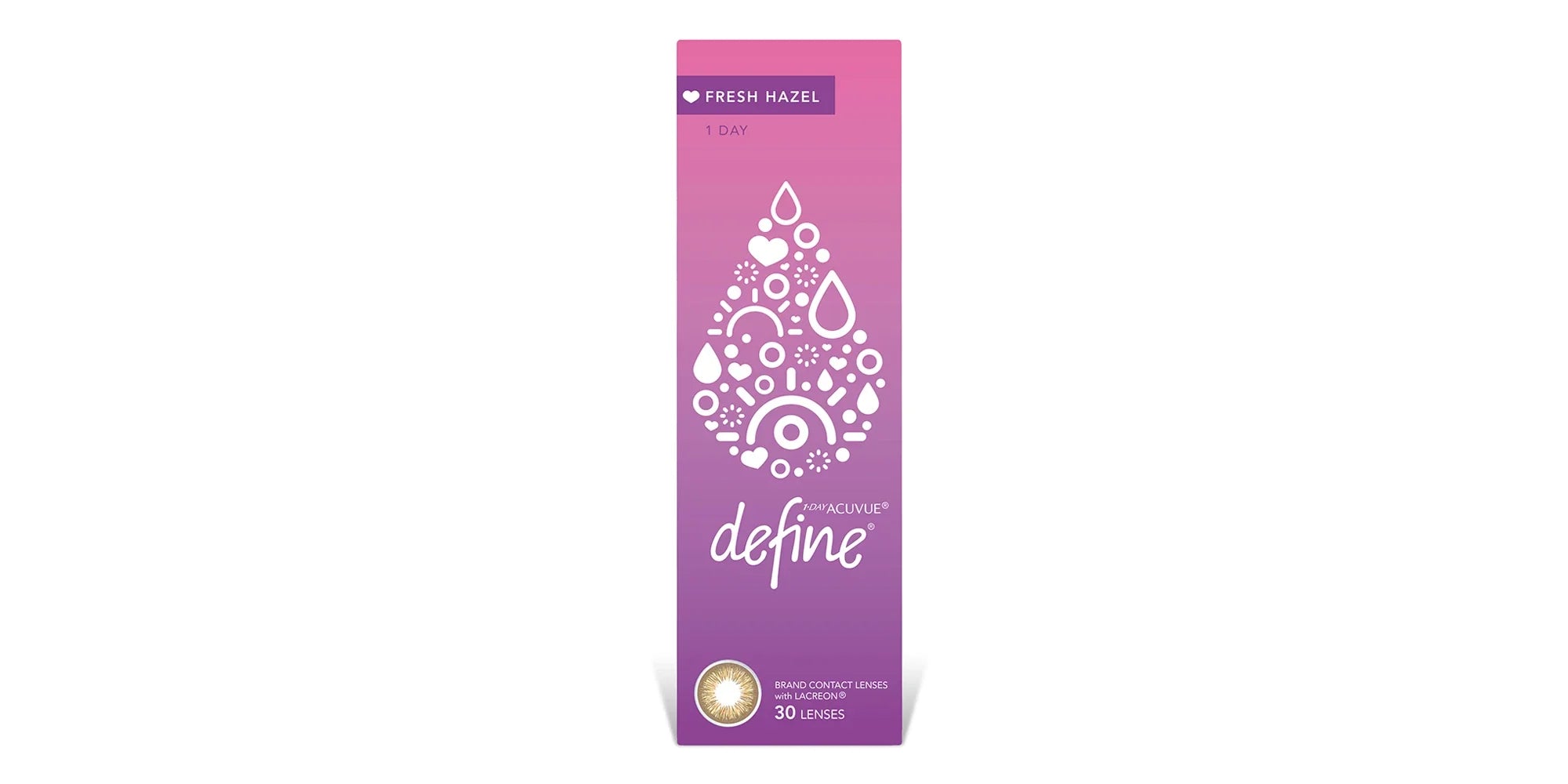 Acuvue 1-Day Define Fresh Color Contact Lenses - Hazel- Pack of 30