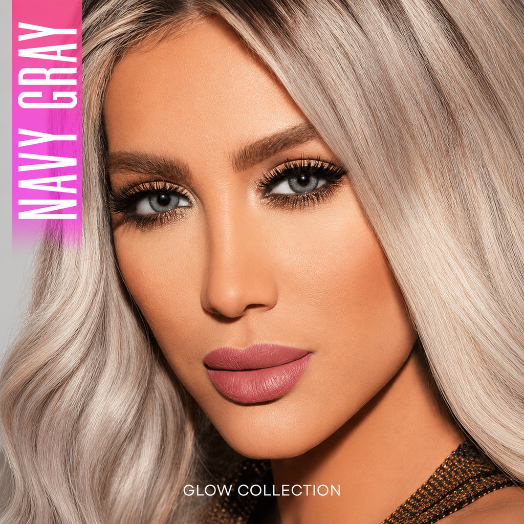 Bella Glow Collection - Navy Gray Contact Lenses by Bella