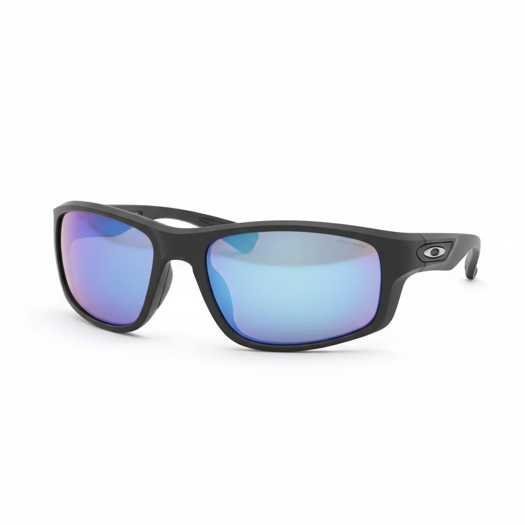Oakley Velocity Sport Sunglasses Matte Black Blue