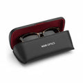 Premium Leather Sunglasses Case Black
