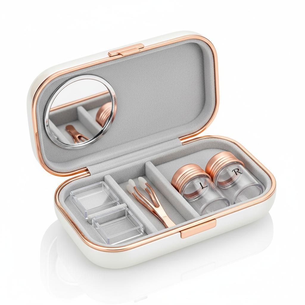 Premium Travel Contact Lens Case